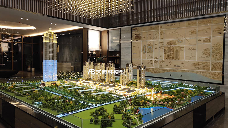 中建荊州之星，寫實制作沙盤模型現(xiàn)代與古典相結(jié)合，盡顯高端大氣